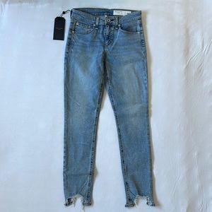 NWT Rag & Bone Mid-Rise Ankle Skinny Jeans Size 25